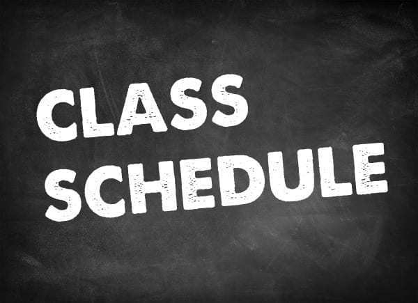 class schedules 2